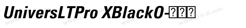 UniversLTPro XBlackO字体转换 UniversLTPro XBlackO字体转换